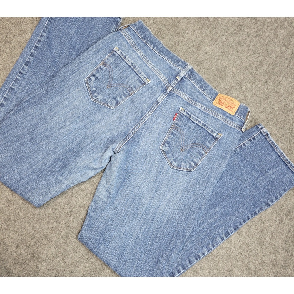 Levis 505 Jeans Womens 8M Blue Denim Boho Streetwear Grunge Rodeo Straight Leg